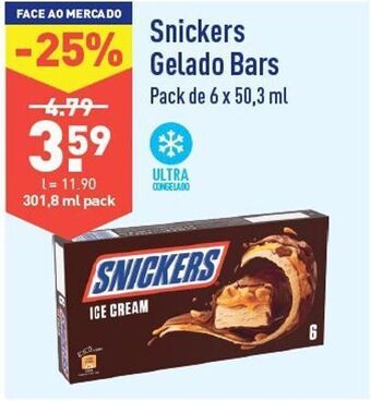 ALDI Gelados snickers promoção