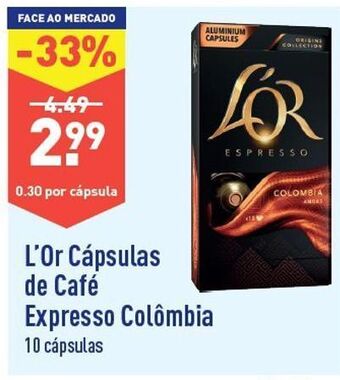 ALDI Cápsulas de café l'or promoção