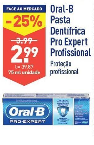ALDI Pasta de dentes oral b promoção