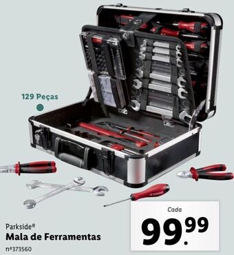 Lidl Mala de ferramentas parkside promoção