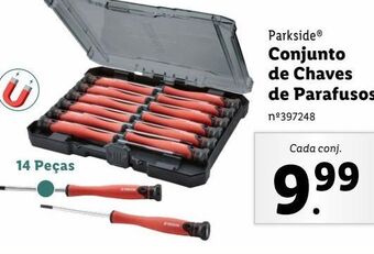 Lidl Conjunto de chaves parkside promoção