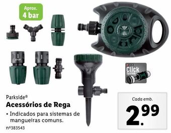 Lidl Acessórios para mangueira parkside promoção