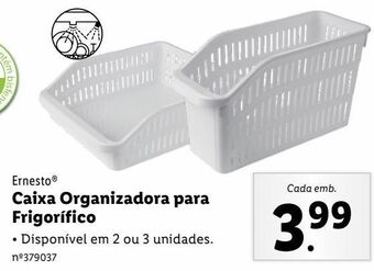 Lidl Caixa organizadora ernesto promoção