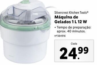Lidl Máquina para fazer gelados silvercrest promoção
