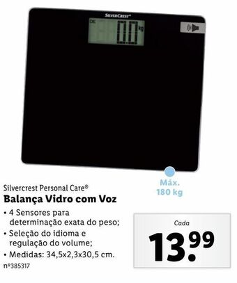 Lidl Balança digital silvercrest promoção