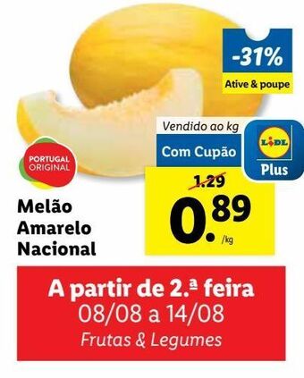 Lidl Melão promoção