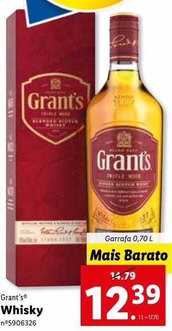 Lidl Uísque grant's promoção