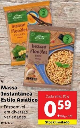 Lidl Noodles vitasia promoção