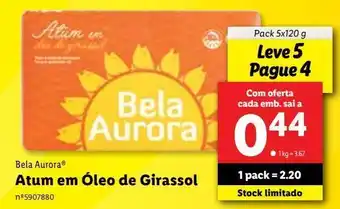 Atum em óleo de girassol