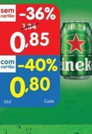 Minipreço Lata de cerveja heineken promoção