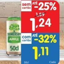 Minipreço Sidra somersby promoção