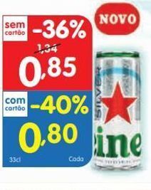 Lata de cerveja heineken