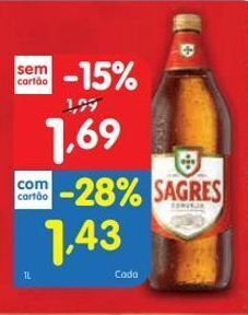 Minipreço Cerveja sagres promoção