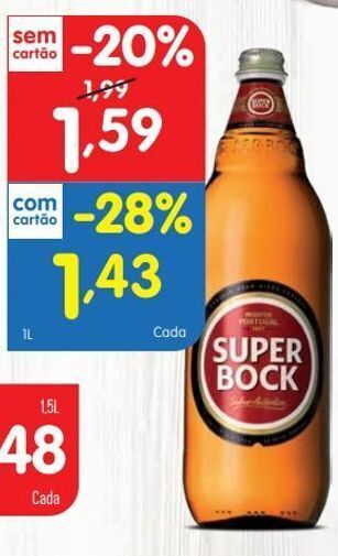 Minipreço Cerveja super bock promoção