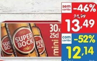 Minipreço Cerveja super bock promoção