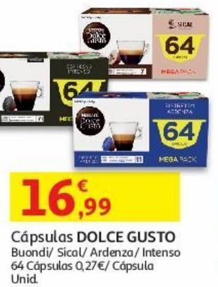 Cápsulas dolce gusto