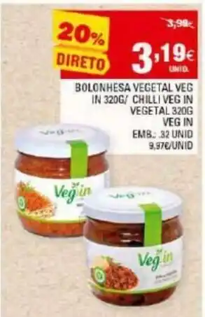 Continente Bolonhesa Vegetal Veg In 320g promoção