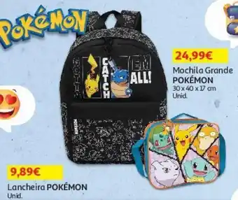 Auchan Mochila grande pokemon promoção