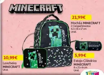 Auchan Mochila 2compartimen minecraft promoção
