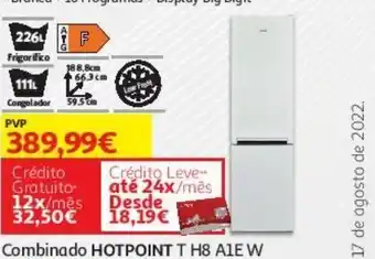 Combinado hotpoint:branco t h8 a1e w