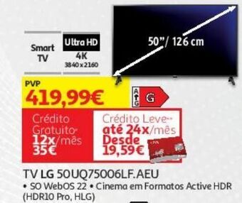 Auchan Tv lg 50uq75006lf.aeu promoção