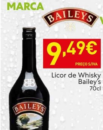 Recheio Licor baileys promoção