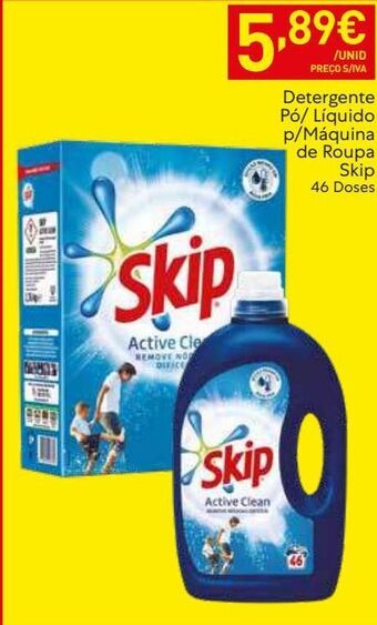 Recheio Detergente skip promoção