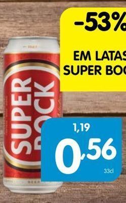 Minipreço Lata de cerveja super bock promoção