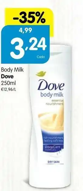 Minipreço Leite corporal dove promoção