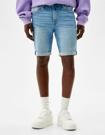 Bershka Bermudas denim promoção