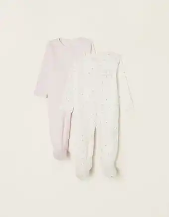 Zippy 2 babygrows de algodão para bebé menina 'mommy & daddy', branco/rosa promoção