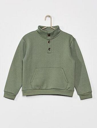 Kiabi Sweatshirt em moletão com gola subida promoção