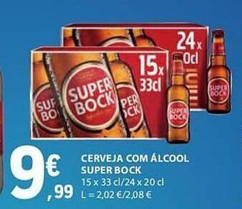 E.Leclerc Cerveja super bock promoção