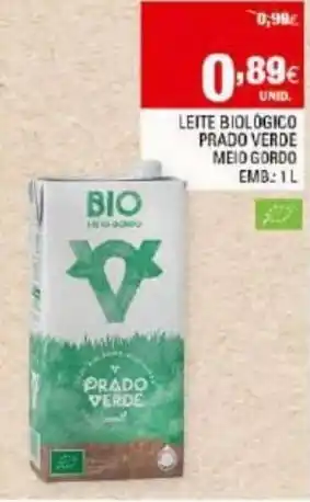 Leite Biológico Prado Verde Meio Gordo 1L