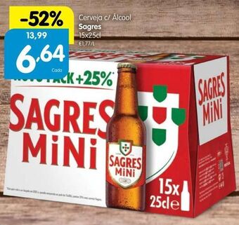Minipreço Cerveja sagres mini promoção