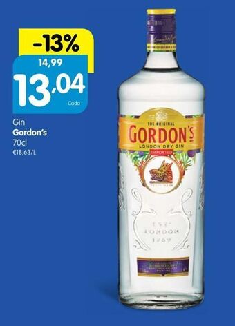 Minipreço Gin gordon's promoção
