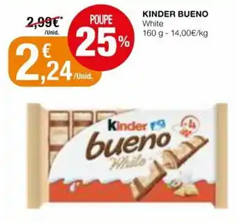 Intermarché Kinder Bueno White 160g promoção