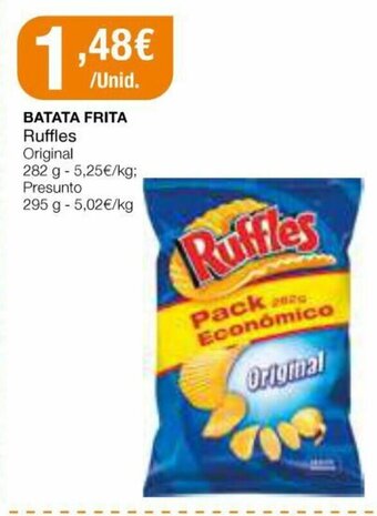Intermarché Batata Frita Ruffles 282g promoção