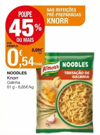 Intermarché Noodles Knorr Galinha 61g promoção