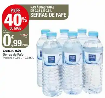 Intermarché Água S/Gás Serra de Fate 6x0,50L promoção