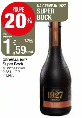 Intermarché Cerveja Super Bock 0,33L promoção
