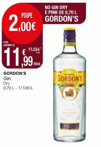 Intermarché Gordon's Gin Dry 0,70L promoção