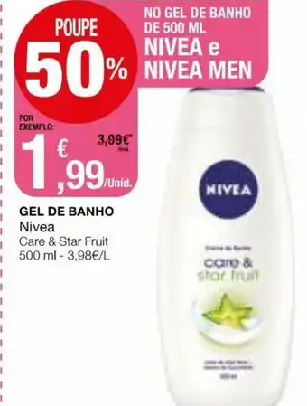Intermarché Gel de Banho Nivea 500ml promoção