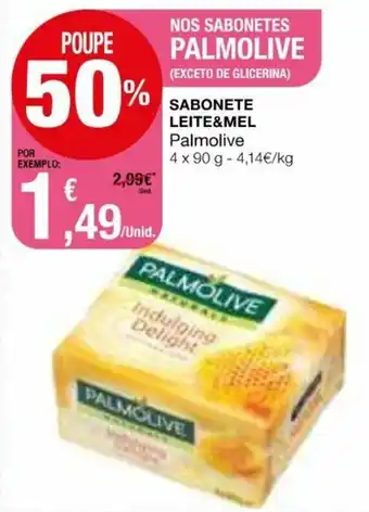 Intermarché Sabonete Leite & Mel Palmolive 4 x 90g promoção