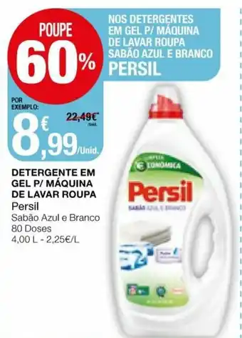 Detergente Gel Máquina de Lavar Roupa Persil 4,00L