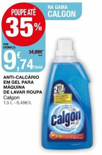 Intermarché Anti-Calcário em Gel para Máquina de Lavar Roupa Calgon 1,5L promoção