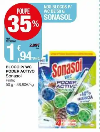 Intermarché Bloco P/WC Poder Activo Sonasol 50g promoção