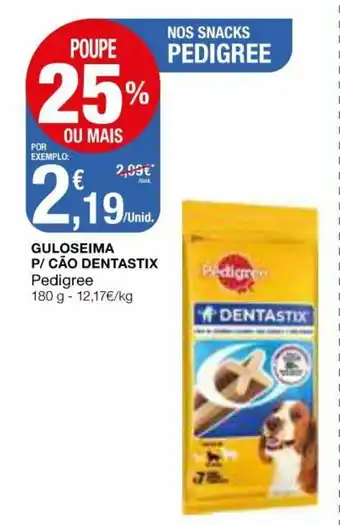 Intermarché Guloseima P/ Cão Dentastix Pedigree 180g promoção