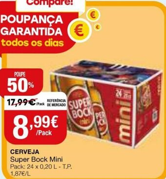 Intermarché Cerveja Super Bock Mini 24x0,20L promoção