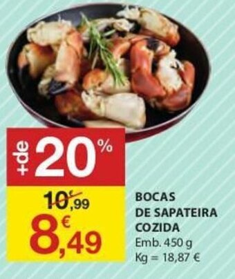 E.Leclerc Bocas de Sapateira Cozida 450g promoção